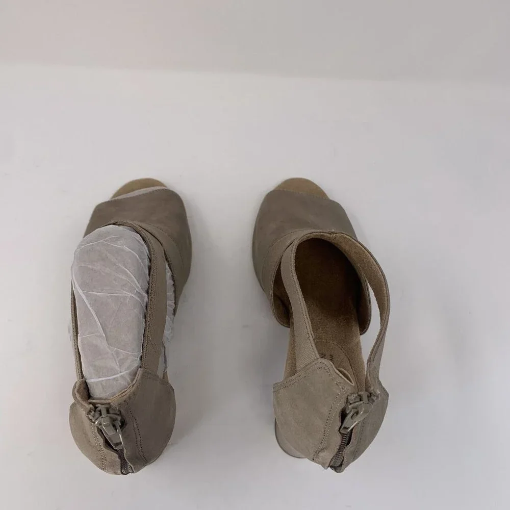 Giani Bernini‎ Averiel 10015405800 Shooties Sandals Women's 8M Taupe Suede S0509
